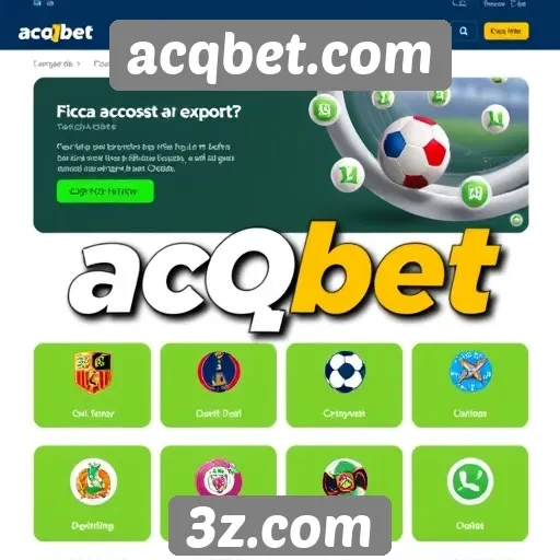 Acessibilidade e usabilidade do site acqbet.com