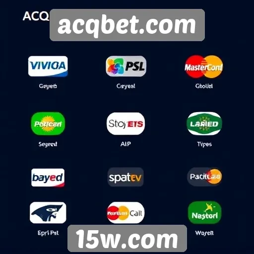 Os métodos de pagamento disponíveis no acqbet.com
